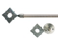 curtain poles in 2 luxury designs and colours