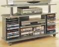 entertainment unit with dvd holder