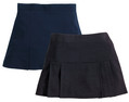 girls pack of two woven school skirts