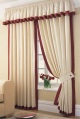 hampton unlined curtains with tie-backs