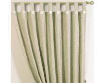 linen mix tab-top lined curtains