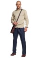 mens pleat-front chino trousers