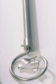 metal curtain pole with double leaf finial