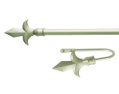metal curtain poles in 3 designs and colours