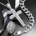 silver and cubic zirconia jewellery