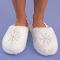 LXDirect snowflake fluffy mule