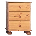 stockholm three-drawer narrow chest