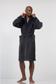super-soft ribbed fleece gown