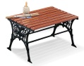 victorian-style cast-iron/wood table