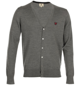Lyle and Scott Mid Grey Marl Buttoned Cardigan