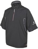 Sunice Golf Sandwick Short Sleeve Windshirt Black/Black M