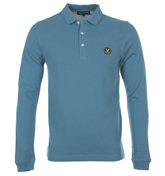 Lyle and Scott Vintage Light Chambray Pique Polo