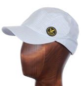 Lyle and Scott Vintage White and Blue Stripe Cap