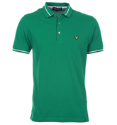 Lyle and Scott Vintage Woodland Green Pique Polo