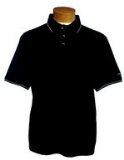 York Pima Jersey Polo Sky/Charcoal XXL