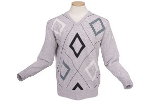 Lyle and Scott Diamond Raker Lambswool Sweater