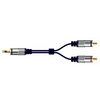 Professional 3.5mm stereo jack to 2 x RCA phono` 3m