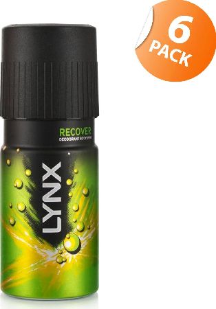 Lynx, 2102[^]0105526 Recover Deodorant Bodyspray - 6 Pack