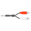 Standard 3.5mm stereo jack to 2 x RCA Phonos 5m