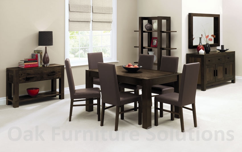 Walnut End Extension Dining Table - 150cm &