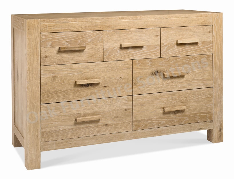 Washed Oak 4+3 Drawer Chest