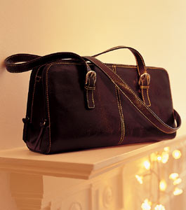 M&S Antique-Look Leather Bag