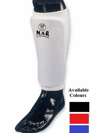 M.A.R International Ltd. M.A.R International Ltd Elasticated Fabric Shin Guard Martial Arts Karate Taekwondo Boxing Kickboxing Thai Boxing Mma Muay Thai Black Large/X-