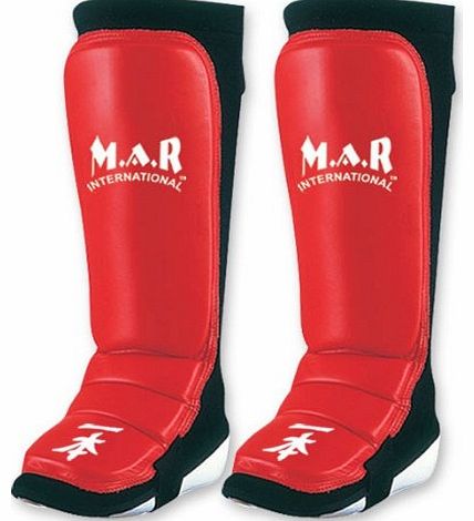 M.A.R International Ltd. M.A.R International Ltd Genuine Leather Mma Shin And Instep Leg Guards Boxing Fitness Kickboxing Spa