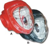 M.A.R International Ltd. MAR Free Fighting Head Guard with Transparent Mask (Synthetic Leather PU) One SizeA