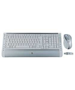 Mac S530 White Wireless Desktop Set with Laser Mouse