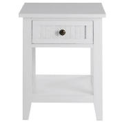 Macau 1 Drawer Bedside Chest, White