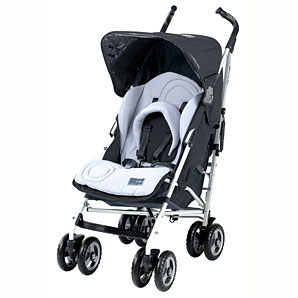 Techno Classic Stroller Pushchair- Charcoal/Pearl