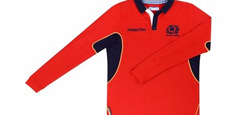 Macron Scotland Rugby Cotton Away Shirt 2014/15 - Long