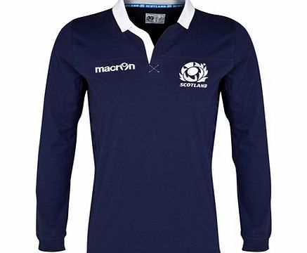 Macron Scotland Rugby Cotton Home Shirt 2013/15 - Long