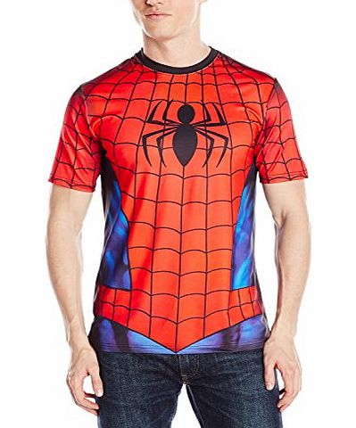 Mad Engine Marvel Comics Spider-Man Performance Athletic Costume T-Shirt (Adult XXX-Large)