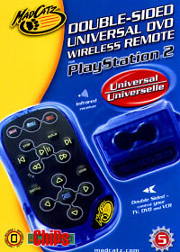 Double Sided Universal DVD Wireless Remote PS2