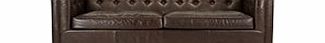 Made.com Edward 3 Seater Sofa, Brown - Chesterfield Style Leather Settee
