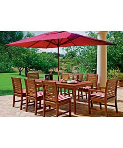 Madison 8 Seater Patio Set - Express Delivery