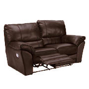 Madrid leather recliner sofa regular, brown