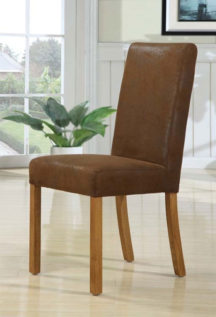 Madrid Oak Dining Chair in rubbed through