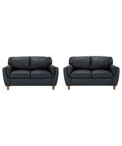 Regular and Regular Sofa - Black
