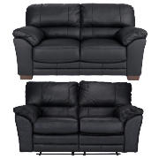 Regular Leather Recliner Sofa & Regular