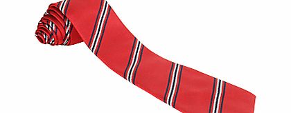 Maghull High School Unisex Tie, Red Multi