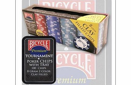 MagicTao Bicycle Clay Poker Chip Set: 100 Count