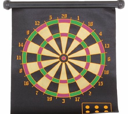 Reverseable Magnetic Roll Up Dart Board With Darts Dartboard One side Target on Reverse