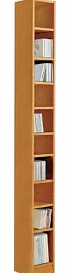 Tall DVD and CD Media Storage Tower - Oak