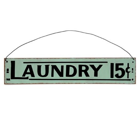LAUNDRY Antique style sign