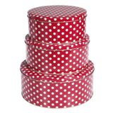 Red and White spot Design Nesting Cake and