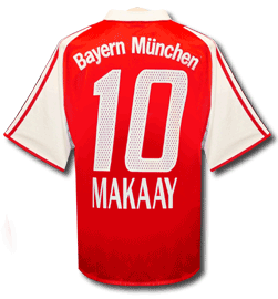Makaay Adidas Bayern Munich home (Makaay 10) 04/05