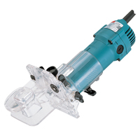 Makita 3708FC 1/4andquot Trimmer With Light and Tilting Base Var Speed 110v